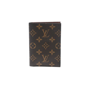 Louis Vuitton Monogram Couverture Passport Wallet Brown Canvas
